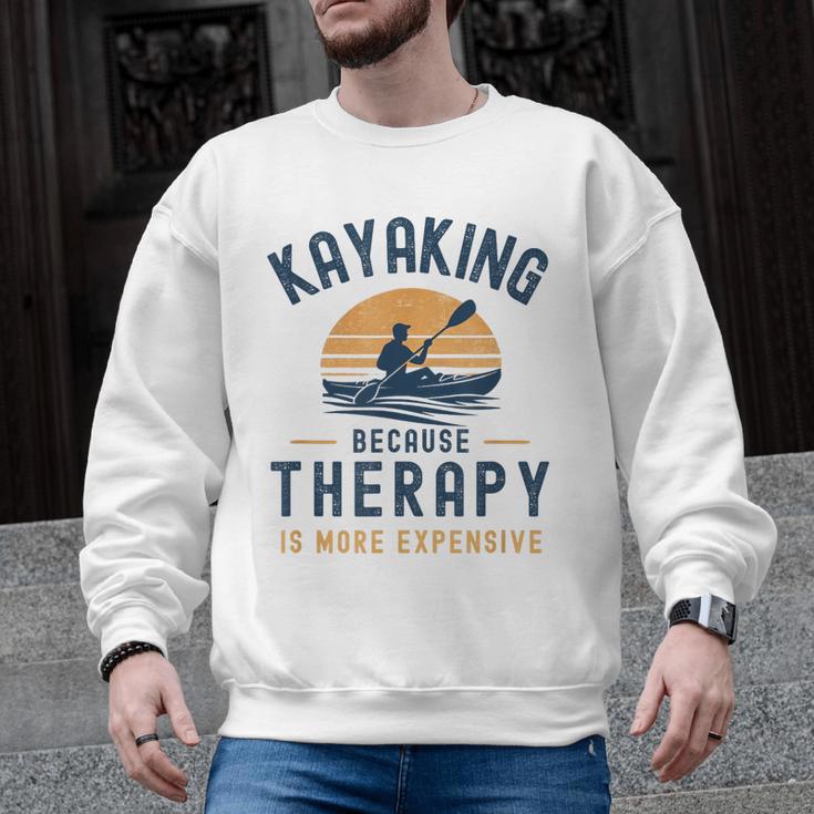 Kayaking Therapy Kayaker Canoe Paddle Lake River Men Graphic Sweatshirt