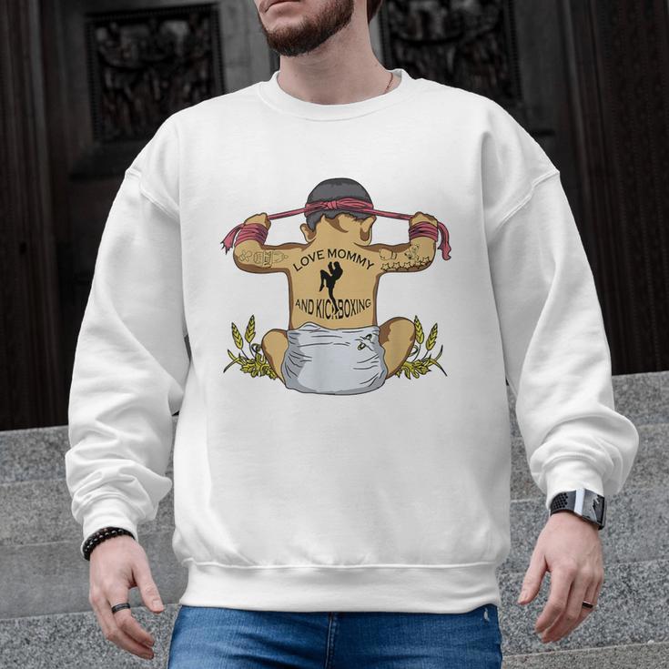 Kickboxing Muay Thai Training Fitness Baby Love Mommy Men Graphic Sweatshirt, trending gift