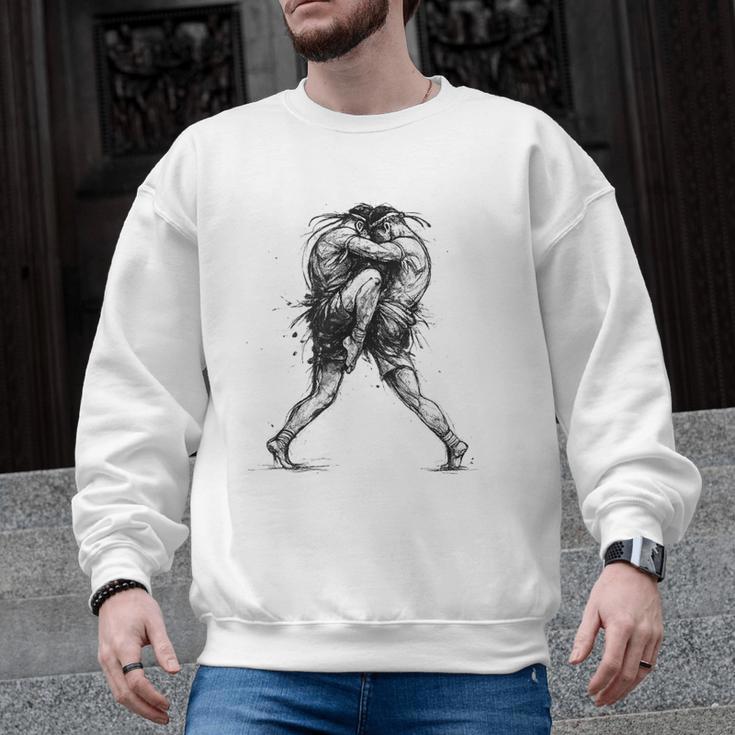 Muay Thai Kickboxing Nak Muay Thai Boxing Fighter Men Graphic Sweatshirt