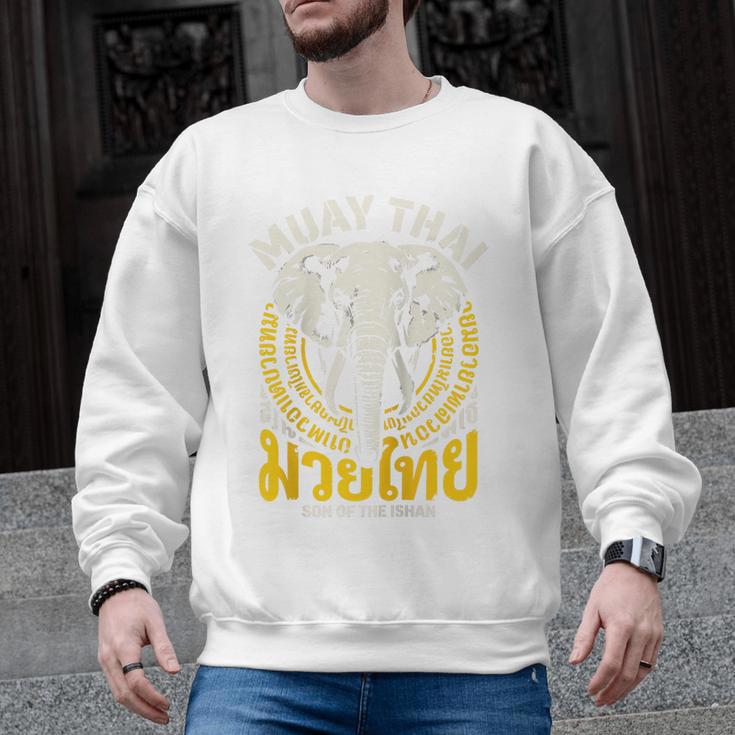 Muay Thai Thailand Fighter Martial Arts Son Of The Ishan Tee Raglan Baseball Tee Men Graphic Sweatshirt