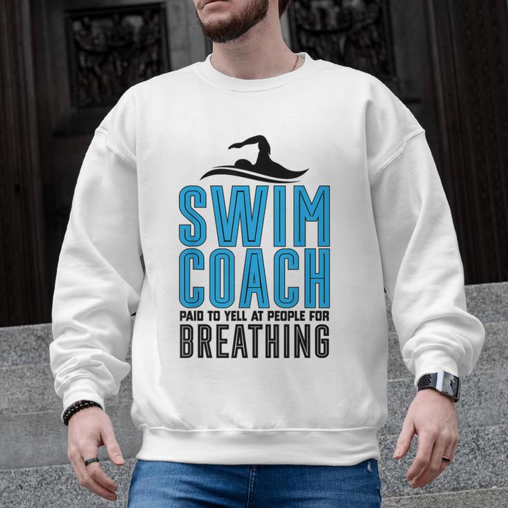 Swim Coach Swimmer Coach Swimming Coach Men Graphic Sweatshirt