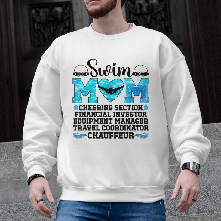Swim Mom Definition Swimming Mother Of A Swimmer Mom Men Graphic Sweatshirt