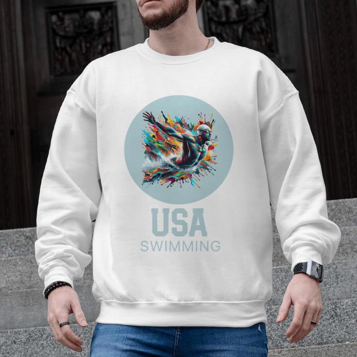 SWIMMING SPORT COMPETITIVE SWIM Men Graphic Sweatshirt