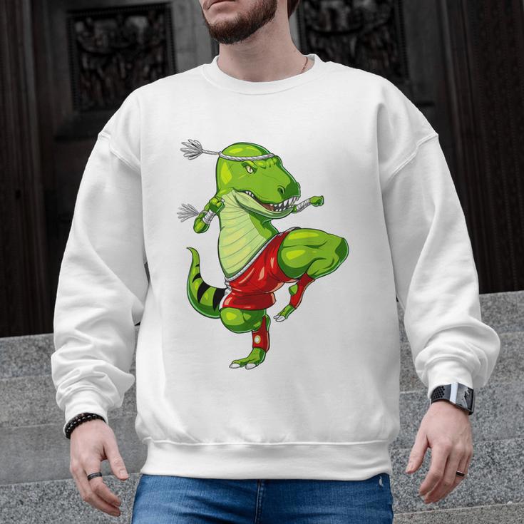 T-Rex Dinosaur Muay Thai Boxing Karate Martial Arts Kung Fu Men Graphic Sweatshirt, trending gift T-Rex Dinosaur Muay Thai Boxing Karate Martial Arts Kung Fu Men Graphic Sweatshirt, trending gift