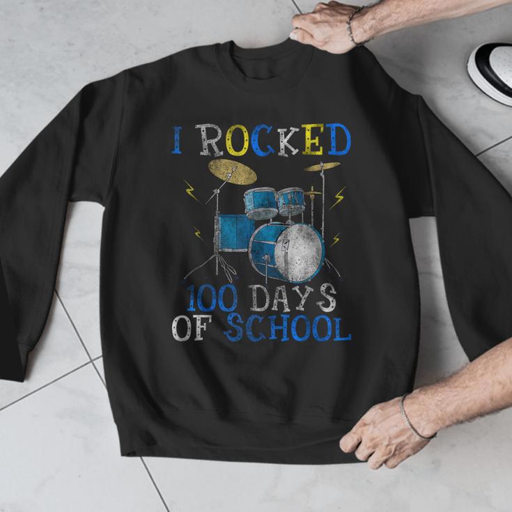 100th Day Of SchoolShirt Happy 100 Days Drum Kit Music Men Graphic Sweatshirt 100th Day Of SchoolShirt Happy 100 Days Drum Kit Music Men Graphic Sweatshirt