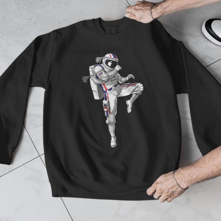 Astronaut Muay Thai Boxing Karate Kickboxing Martial Arts Men Graphic Sweatshirt