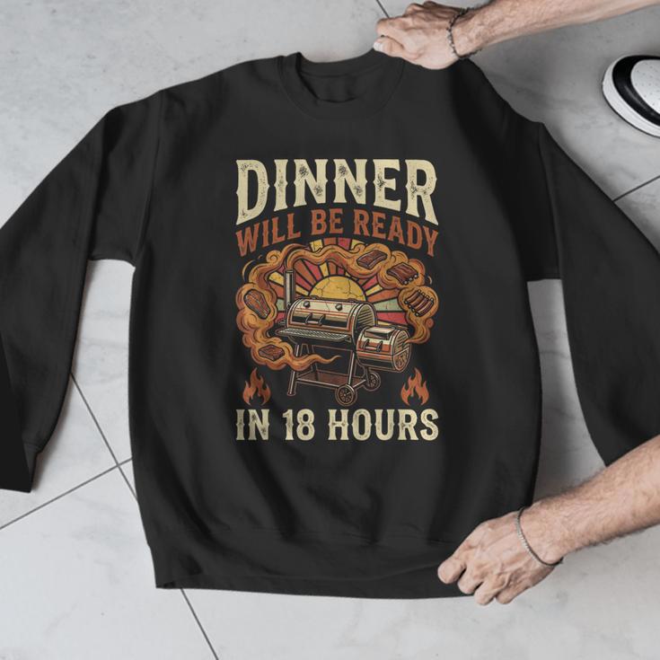 BBQ Dad Smoking Meat Smoker Barbecue Men Graphic Sweatshirt