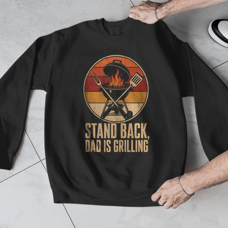 BBQ Dad Stand Back Dad Is Grilling Men Graphic Sweatshirt BBQ Dad Stand Back Dad Is Grilling Men Graphic Sweatshirt