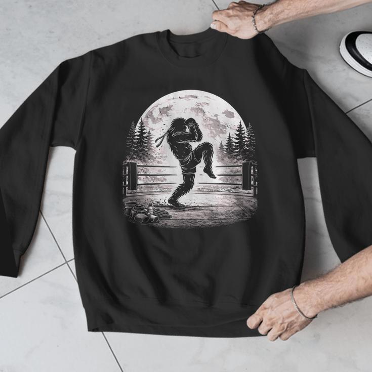Bigfoot Muay Thai Boxer Martial Arts Sasquatch Men Graphic Sweatshirt Bigfoot Muay Thai Boxer Martial Arts Sasquatch Men Graphic Sweatshirt