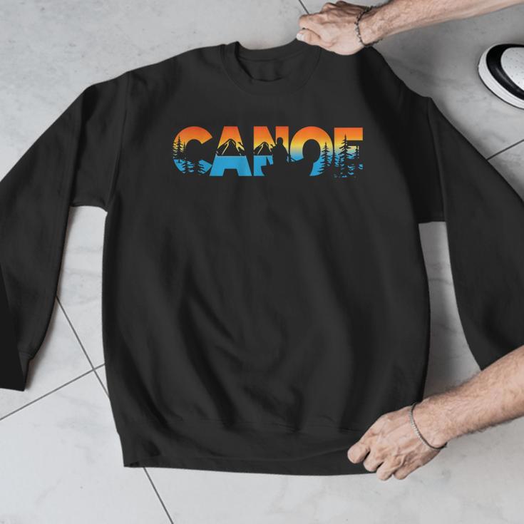 Canoe Canoeing Retro Canoe Men Graphic Sweatshirt