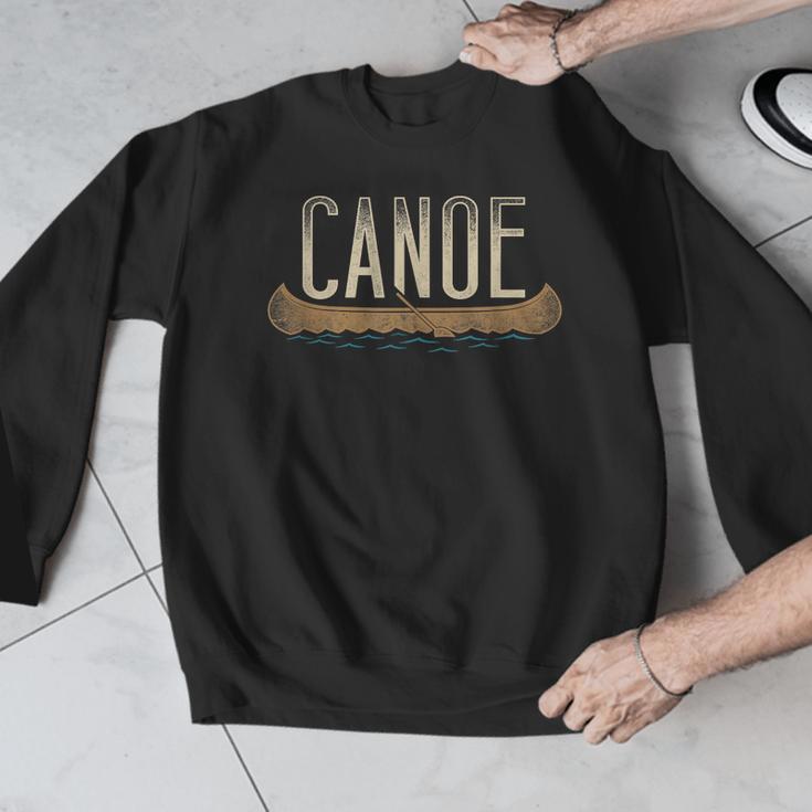 Canoe Canoeing Vintage Canoe Men Graphic Sweatshirt