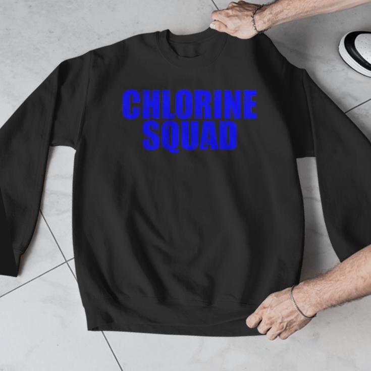 Chlorine Crew Swimming Men Graphic Sweatshirt Chlorine Crew Swimming Men Graphic Sweatshirt