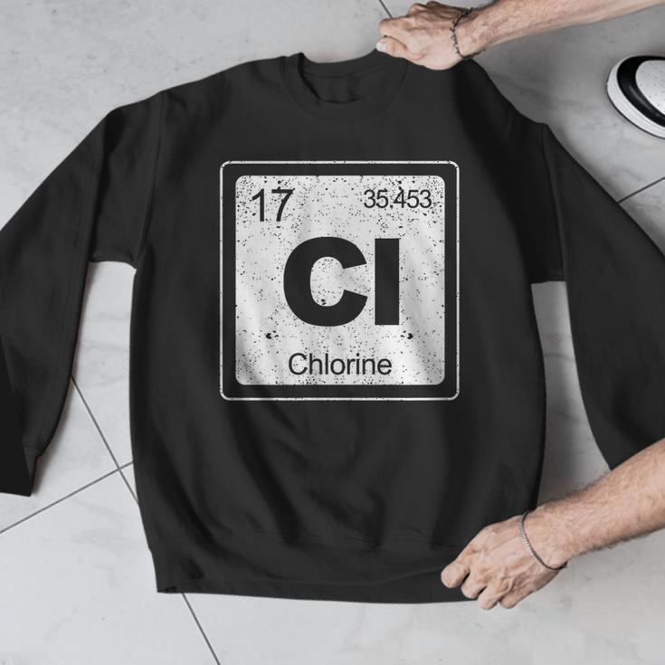 Chlorine Periodic Table Symbol Chemistry Swimming Dive Men Graphic Sweatshirt Chlorine Periodic Table Symbol Chemistry Swimming Dive Men Graphic Sweatshirt