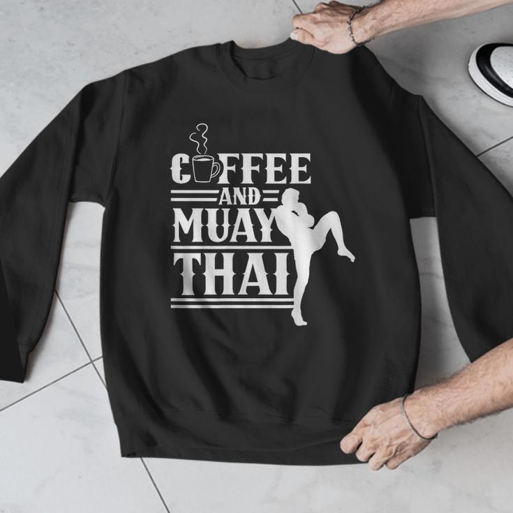 Coffee And Muay Thai Martial Arts Boxing Hobby Fighter Men Graphic Sweatshirt Coffee And Muay Thai Martial Arts Boxing Hobby Fighter Men Graphic Sweatshirt