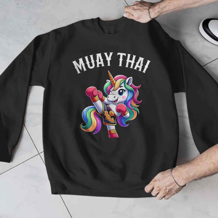 Cute Muay Thai Unicorn Men Graphic Sweatshirt Cute Muay Thai Unicorn Men Graphic Sweatshirt