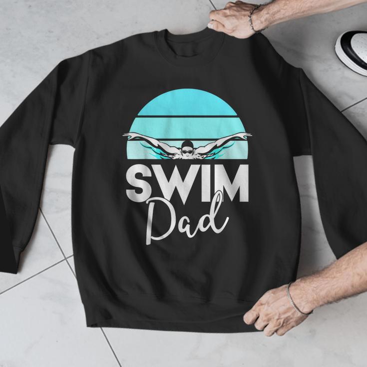 Dad Father School Swimming Meet Swimmer Swimmer Men Graphic Sweatshirt Dad Father School Swimming Meet Swimmer Swimmer Men Graphic Sweatshirt