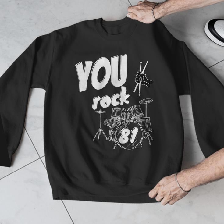 Drum Kit Drummer 81 Years 81st Birthday Men Women Men Graphic Sweatshirt Drum Kit Drummer 81 Years 81st Birthday Men Women Men Graphic Sweatshirt