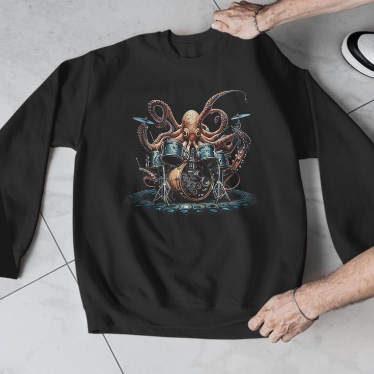 Drum Kit Percussionist Drummer Octopus Playing Drums Men Graphic Sweatshirt Drum Kit Percussionist Drummer Octopus Playing Drums Men Graphic Sweatshirt