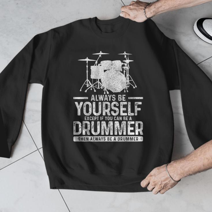 Drummer Drum Kit Saying Drummer Men Graphic Sweatshirt