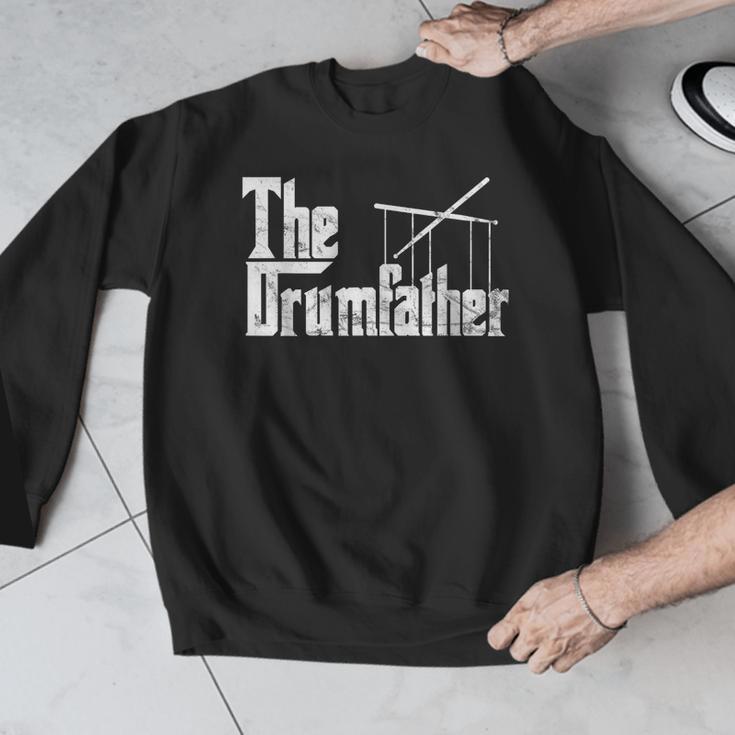 Drummer Humor The Drumfather Drum Kit Men Graphic Sweatshirt Drummer Humor The Drumfather Drum Kit Men Graphic Sweatshirt