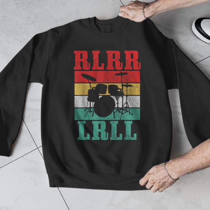 Drummer RLRR LRLL Vintage Drum Kit Men Graphic Sweatshirt