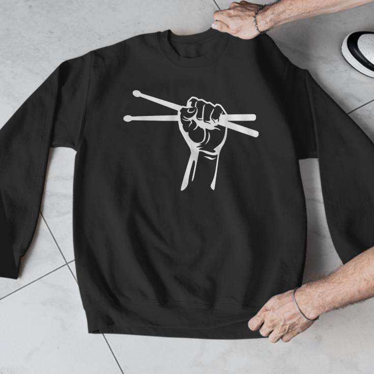Drumsticks Hand Drum Kit Drummer Men Graphic Sweatshirt Drumsticks Hand Drum Kit Drummer Men Graphic Sweatshirt