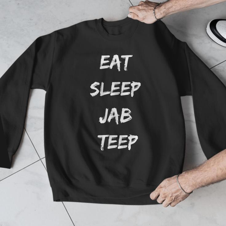 Eat Sleep Jab Teep Rep Muay Thai Men Graphic Sweatshirt Eat Sleep Jab Teep Rep Muay Thai Men Graphic Sweatshirt
