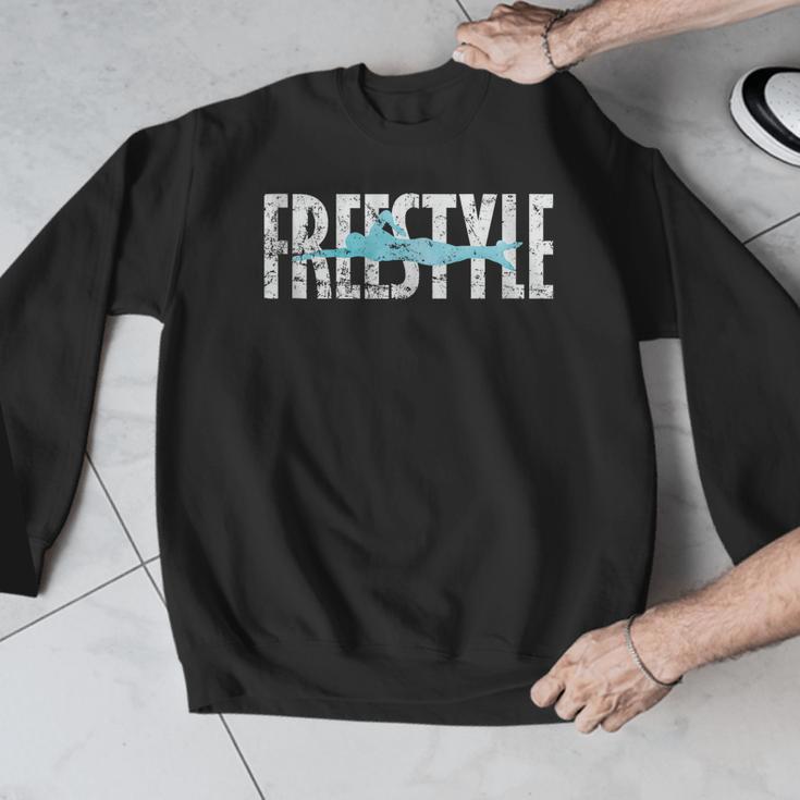 Freestyle Swimming Men Graphic Sweatshirt Freestyle Swimming Men Graphic Sweatshirt