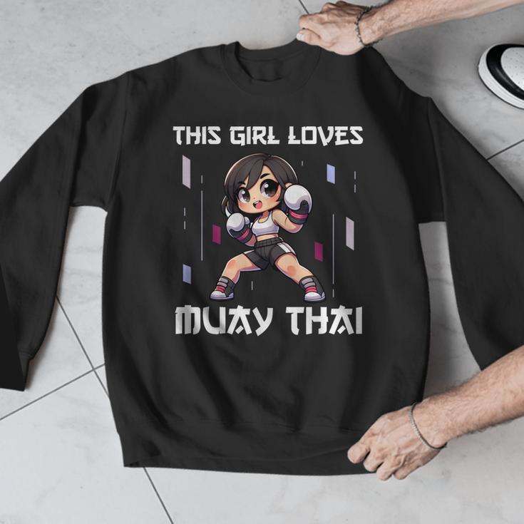 This Girl Loves Muay Thai Muay Thai Girls Kids Men Graphic Sweatshirt