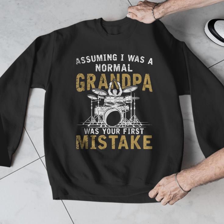 Grandpa Drummer Father's Day Drum Kit Men Graphic Sweatshirt Grandpa Drummer Father's Day Drum Kit Men Graphic Sweatshirt