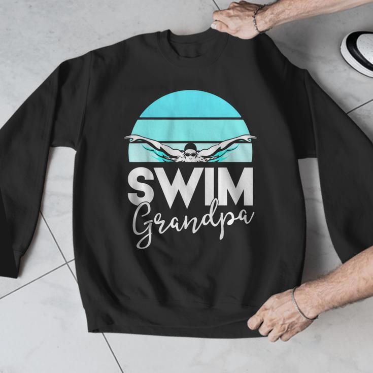 Grandpa Papa Swimming Meet Swimmer Swim Team Shirt Men Graphic Sweatshirt Grandpa Papa Swimming Meet Swimmer Swim Team Shirt Men Graphic Sweatshirt