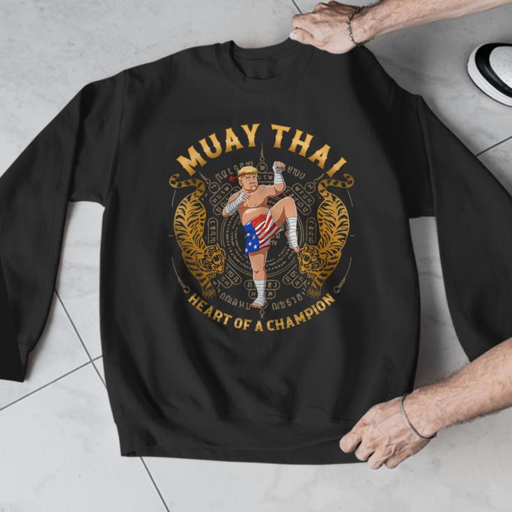 Heart Of a Champion Kickboxing And Muay Thai Trump Men Graphic Sweatshirt Heart Of a Champion Kickboxing And Muay Thai Trump Men Graphic Sweatshirt