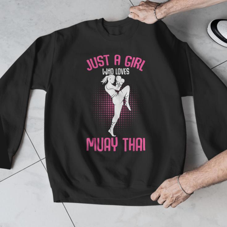 Just a Girl Who Loves Muay Thai Kids Girls Men Graphic Sweatshirt Just a Girl Who Loves Muay Thai Kids Girls Men Graphic Sweatshirt
