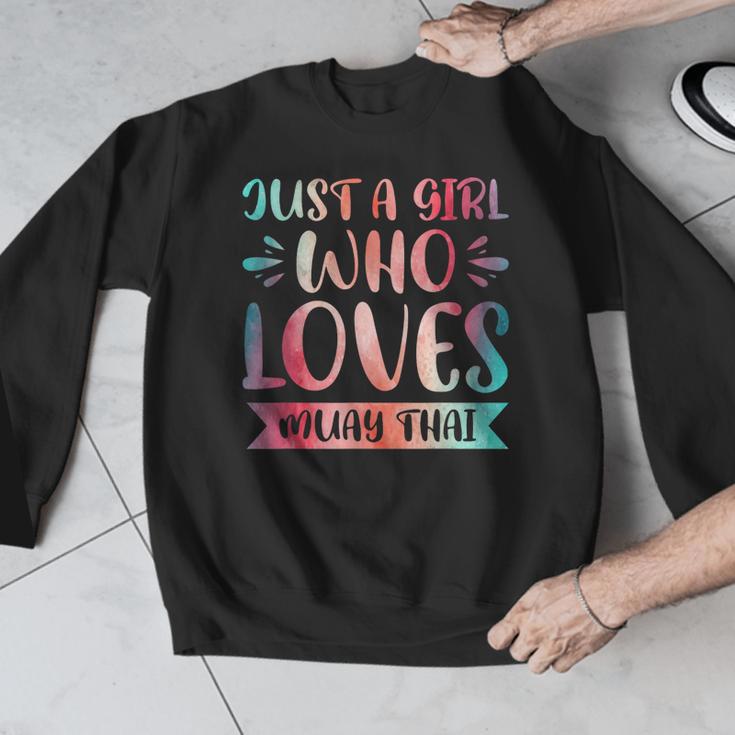 Just a Girl Who Loves Muay Thai Men Graphic Sweatshirt Just a Girl Who Loves Muay Thai Men Graphic Sweatshirt
