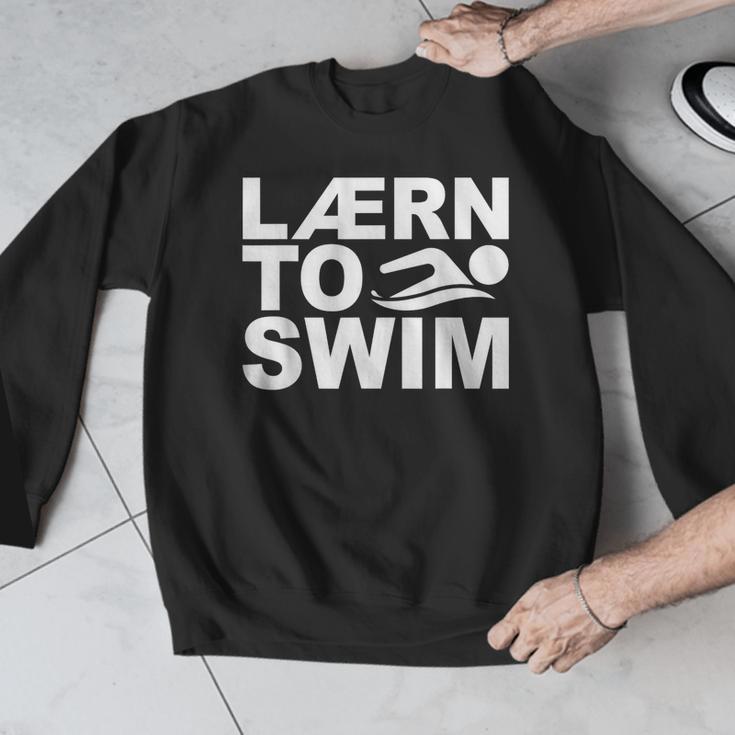 Learn To Swim Swimming Graphic Men Graphic Sweatshirt Learn To Swim Swimming Graphic Men Graphic Sweatshirt