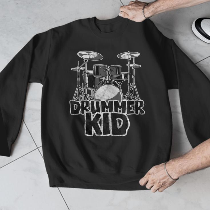 Little Drummer Awesome Drum Kit For Young Musicians Men Graphic Sweatshirt