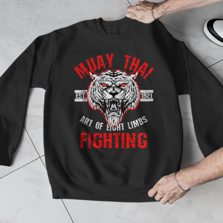 Muay Thai Art Of Eight Limbs Sak Yant Thai Boxing MMA Arts Men Graphic Sweatshirt