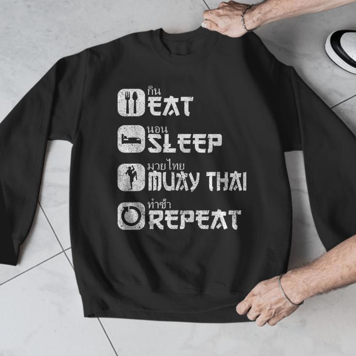 Muay Thai Boxing Thai Boxer Thai Kickboxing Men Graphic Sweatshirt Muay Thai Boxing Thai Boxer Thai Kickboxing Men Graphic Sweatshirt