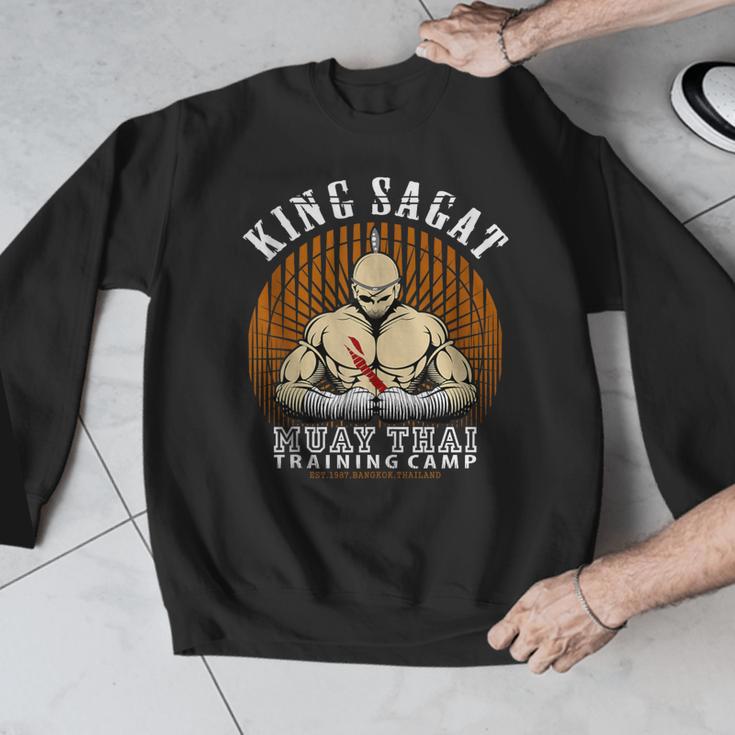 Muay Thai Boxing Training Gym Sagat Training Camp Men Graphic Sweatshirt