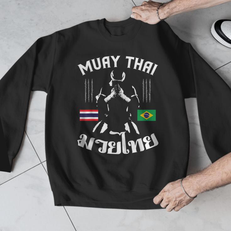 Muay Thai Brazil Brazilian Martial Arts Thai Men Graphic Sweatshirt