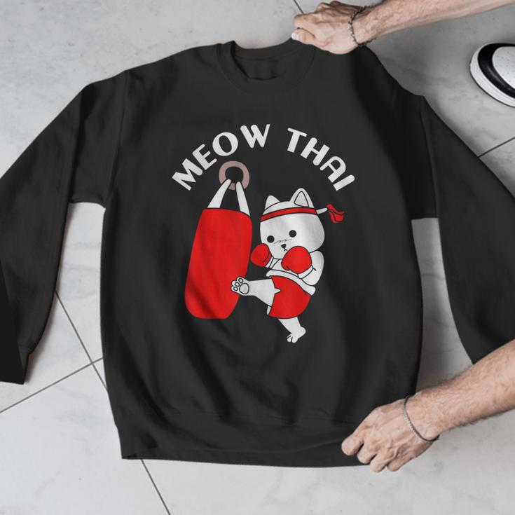 Muay Thai Cat Meow Thai Men Graphic Sweatshirt Muay Thai Cat Meow Thai Men Graphic Sweatshirt