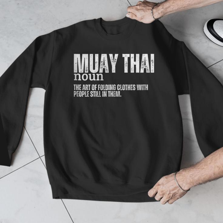 Muay Thai Definition Muay Thai Men Graphic Sweatshirt Muay Thai Definition Muay Thai Men Graphic Sweatshirt