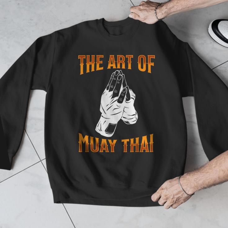 Muay Thai Fighter The Art Of Muay Thai Men Graphic Sweatshirt Muay Thai Fighter The Art Of Muay Thai Men Graphic Sweatshirt