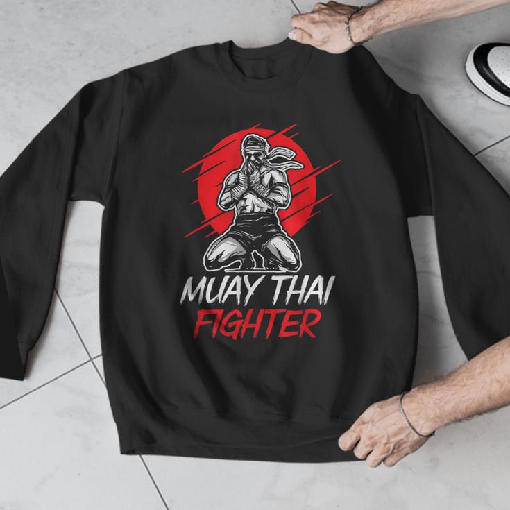 Muay Thai Fighter Martial Arts Boxing Hobby Men Graphic Sweatshirt
