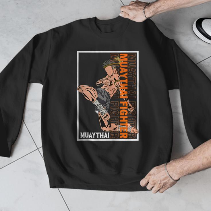 Muay Thai Fighter Men Graphic Sweatshirt Muay Thai Fighter Men Graphic Sweatshirt