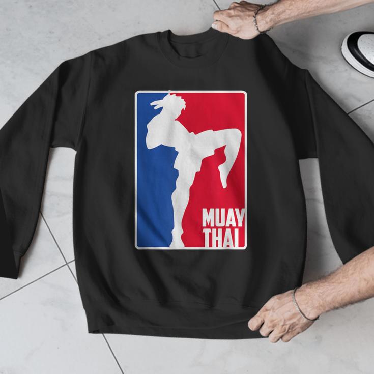 Muay Thai Fighter Retro Kickboxing Training MMA Men Graphic Sweatshirt Muay Thai Fighter Retro Kickboxing Training MMA Men Graphic Sweatshirt