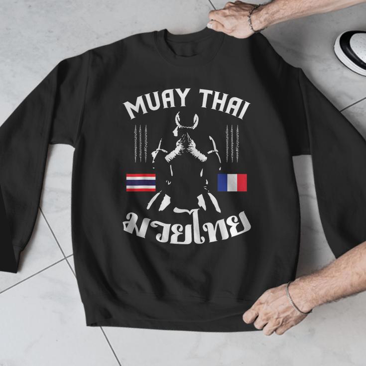 Muay Thai France French Flag Martial Arts Thai Boxing Coach Men Graphic Sweatshirt Muay Thai France French Flag Martial Arts Thai Boxing Coach Men Graphic Sweatshirt