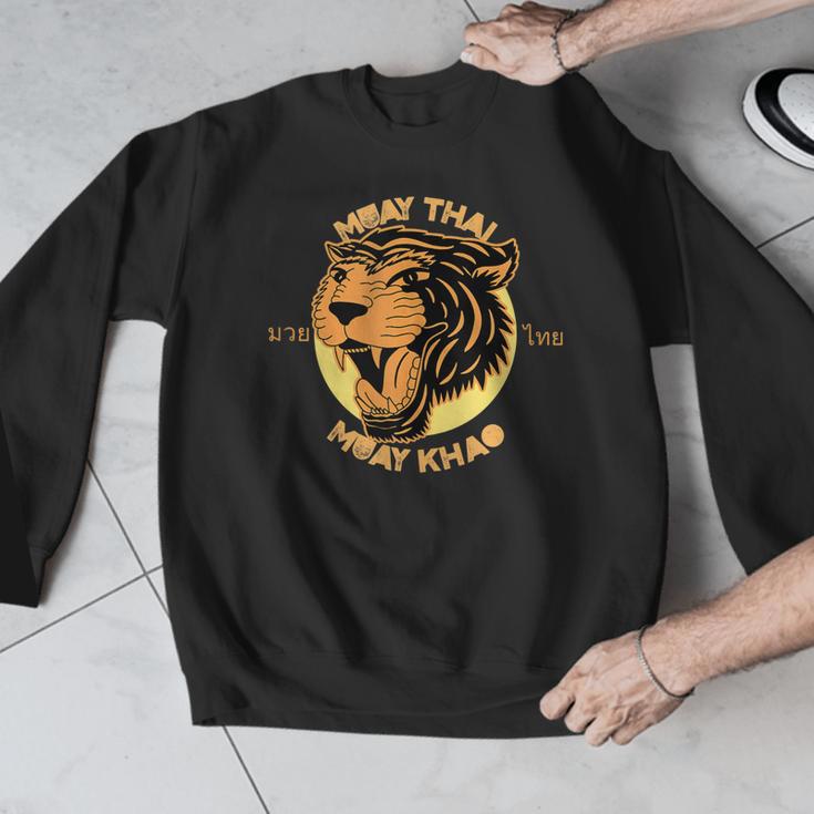 Muay Thai Muay Khao Kickboxing Men Graphic Sweatshirt Muay Thai Muay Khao Kickboxing Men Graphic Sweatshirt