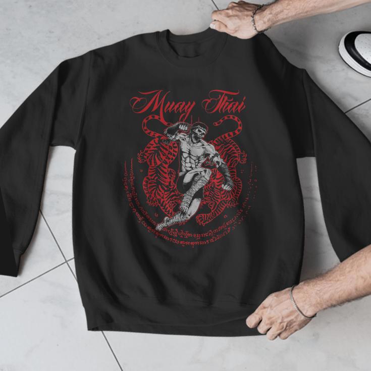 Muay Thai Kickboxing Martial Art Fighter Thai Boxing Men Graphic Sweatshirt