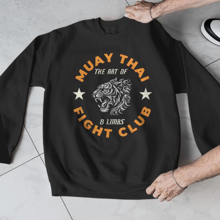 Muay Thai MMA Fight Tattoo Tiger Art Of 8 Limbs Kickboxing Men Graphic Sweatshirt Muay Thai MMA Fight Tattoo Tiger Art Of 8 Limbs Kickboxing Men Graphic Sweatshirt